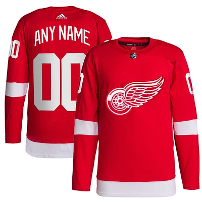 Men's adidas Red Detroit Red Wings Home - Authentic Primegreen Custom Jersey