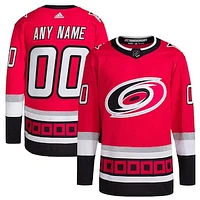 Men's adidas  Red Carolina Hurricanes 25th Anniversary Primegreen Authentic Custom Jersey