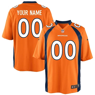 Men's Nike Orange Denver Broncos Custom Team Color