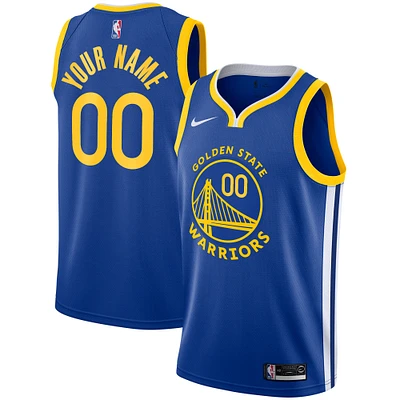 Men's Nike Royal Golden State Warriors - Custom Swingman Jersey Icon Edition