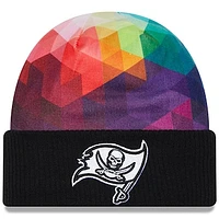 Youth New Era  Black Tampa Bay Buccaneers 2023 NFL Crucial Catch Cuffed Knit Hat