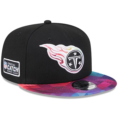 Men's New Era  Black Tennessee Titans 2023 NFL Crucial Catch 9FIFTY Snapback Hat