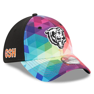 Men's New Era Pink Chicago Bears NFL Crucial Catch 39THIRTY Flex Hat