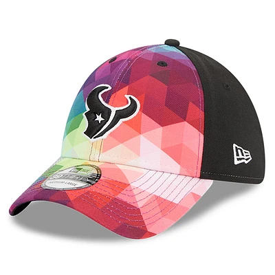 Men's New Era  Pink Houston Texans 2023 NFL Crucial Catch 39THIRTY Flex Hat