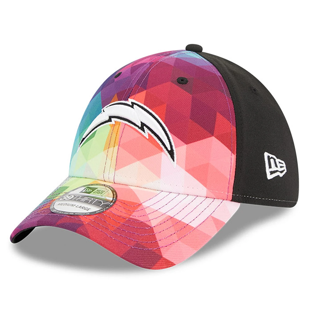 Men's New Era Pink Los Angeles Chargers 2023 NFL Crucial Catch 39THIRTY Flex Hat