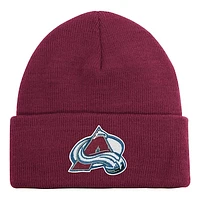 Youth Colorado Avalanche Burgundy Essential Cuffed Knit Hat