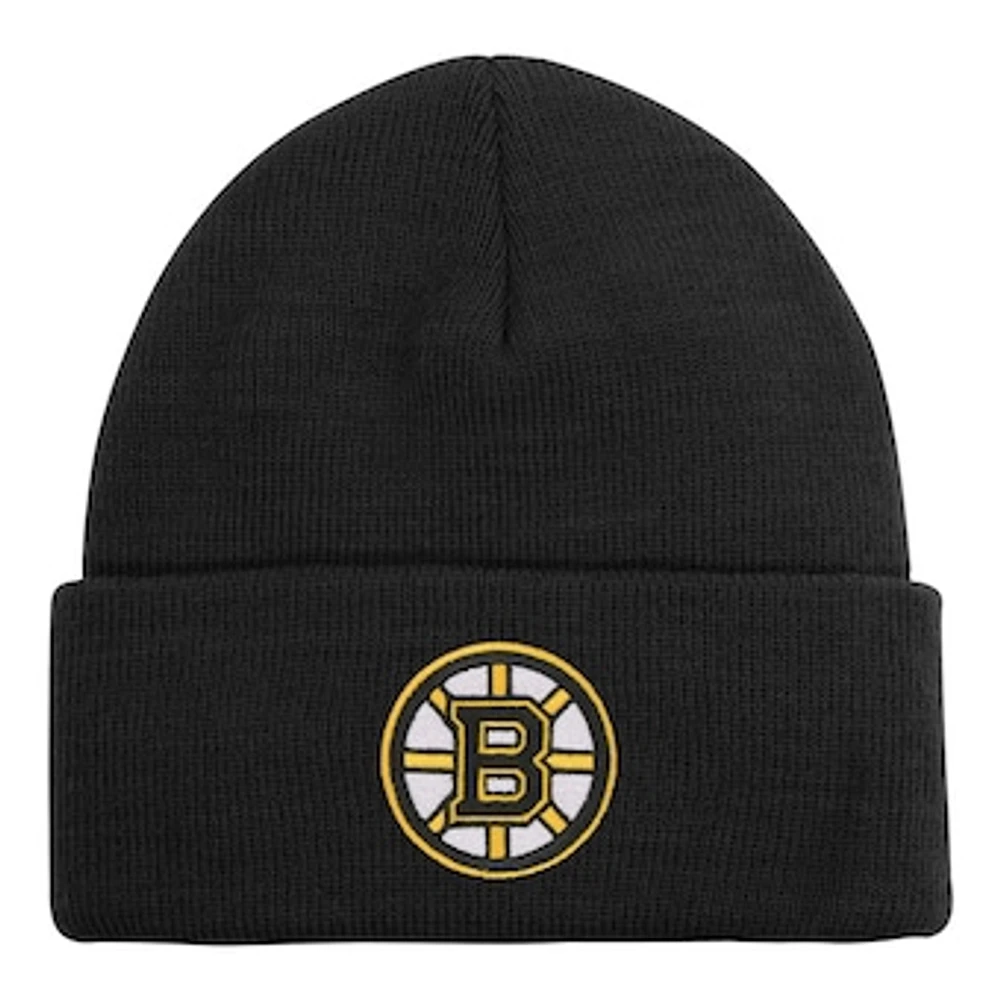 Youth Boston Bruins Black Essential Cuffed Knit Hat