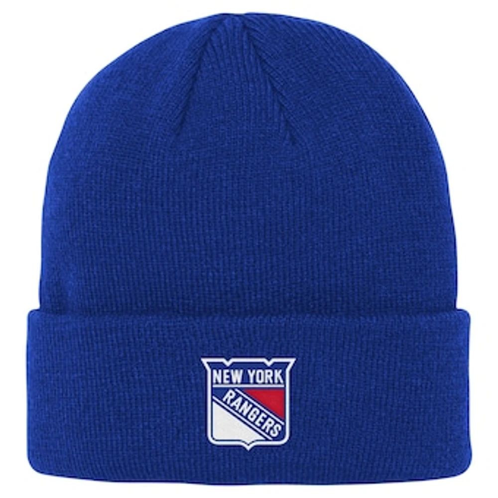 Youth New York Rangers Blue Essential Cuffed Knit Hat