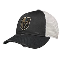 Youth Black Vegas Golden Knights Slouch Trucker Adjustable Hat