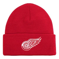 Youth Detroit Red Wings Red Essential Cuffed Knit Hat