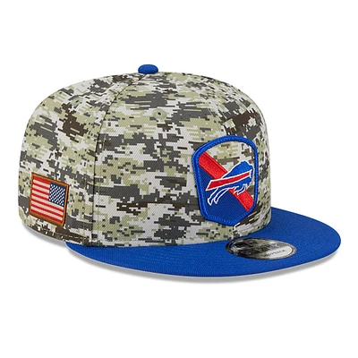 Men's New Era  Camo/Royal Buffalo Bills 2023 Salute To Service 9FIFTY Snapback Hat