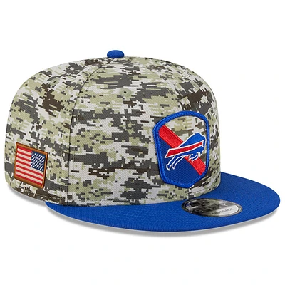 Youth New Era  Camo/Royal Buffalo Bills 2023 Salute To Service 9FIFTY Snapback Hat