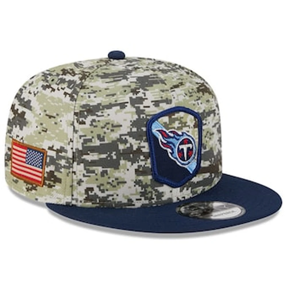 Youth New Era  Camo/Navy Tennessee Titans 2023 Salute To Service 9FIFTY Snapback Hat