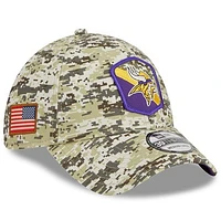 Men's New Era  Camo Minnesota Vikings 2023 Salute To Service 39THIRTY Flex Hat