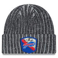 Men's New Era  Black Buffalo Bills 2023 Salute To Service Cuffed Knit Hat