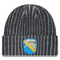 Men's New Era  Black Los Angeles Chargers 2023 Salute To Service Cuffed Knit Hat