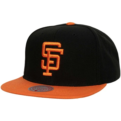 Men's Mitchell & Ness Black San Francisco Giants Cooperstown Collection Evergreen Snapback Hat