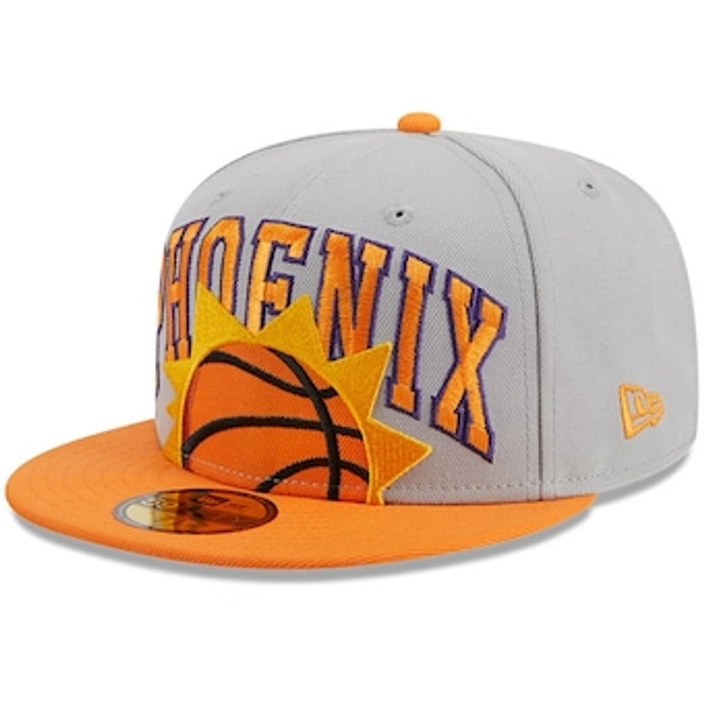 Men's New Era Gray/Orange Phoenix Suns Tip-Off Two-Tone 59FIFTY Fitted Hat