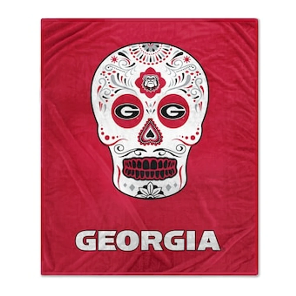 Georgia Bulldogs 60'' x 70'' Sugar Skull Fleece Blanket