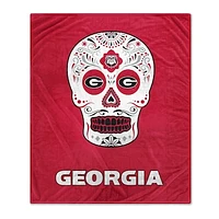 Georgia Bulldogs 60'' x 70'' Sugar Skull Fleece Blanket