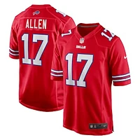 Men's Nike Josh Allen Red Buffalo Bills Alternate Game Jersey