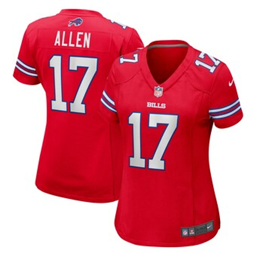 Women's Nike Josh Allen Red Buffalo Bills Player Jersey