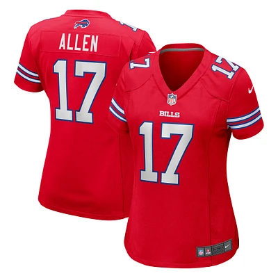 Women's Nike Josh Allen Red Buffalo Bills Player Jersey