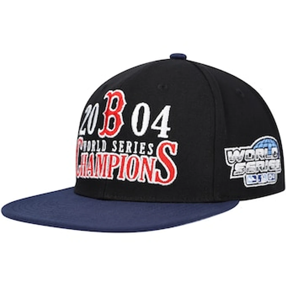 Men's Mitchell & Ness Black Boston Red Sox World Series Champs Snapback Hat