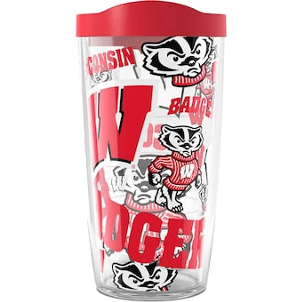 Tervis Wisconsin Badgers 16oz. Allover Classic Tumbler