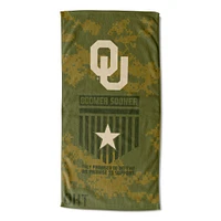 The Northwest Group Oklahoma Sooners 30" x 60" OHT Military Appreciation Proud Beach Towel