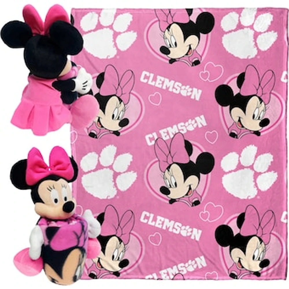 Northwest x Disney Clemson Tigers Minnie Hugger Pillow & Silk Touch Throw Set