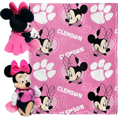 Northwest x Disney Clemson Tigers Minnie Hugger Pillow & Silk Touch Throw Set