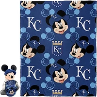 Northwest x Disney Kansas City Royals Mickey Hugger Pillow & Silk Touch Throw Set