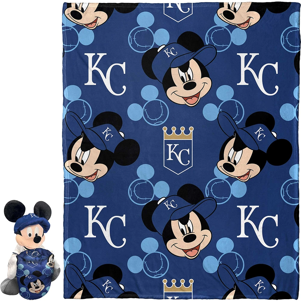 Northwest x Disney Kansas City Royals Mickey Hugger Pillow & Silk Touch Throw Set
