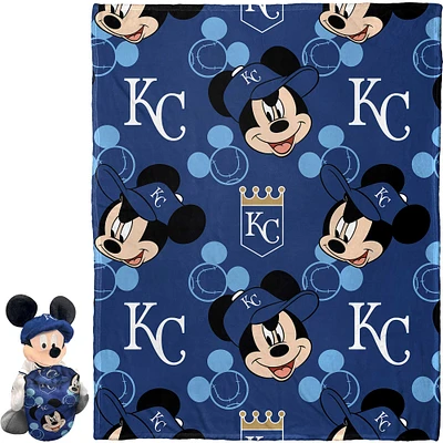 Northwest x Disney Kansas City Royals Mickey Hugger Pillow & Silk Touch Throw Set