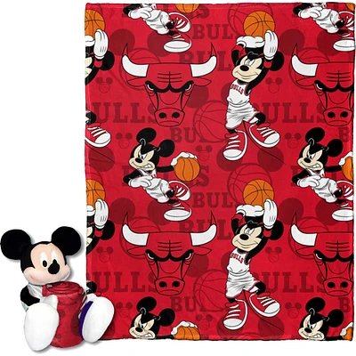Northwest x Disney Chicago Bulls Mickey Hugger Pillow & Silk Touch Throw Set