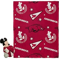 Northwest x Disney Arkansas Razorbacks Mickey Hugger Pillow & Silk Touch Throw Set