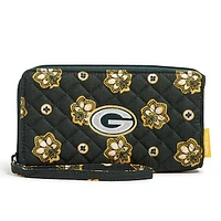 Vera Bradley Green Bay Packers RFID Front-Zip Wristlet