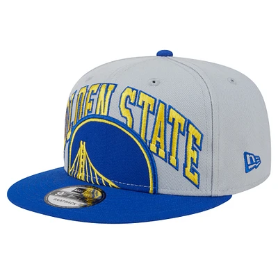 Men's New Era Royal/Gray Golden State Warriors Tip-Off 9FIFTY Snapback Hat