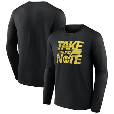 Men's Black Utah Jazz Team Pride Long Sleeve T-Shirt