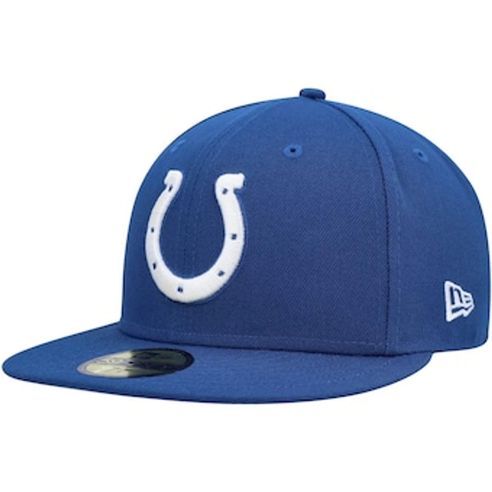 Men's New Era Royal Indianapolis Colts Team Basic 59FIFTY Fitted Hat