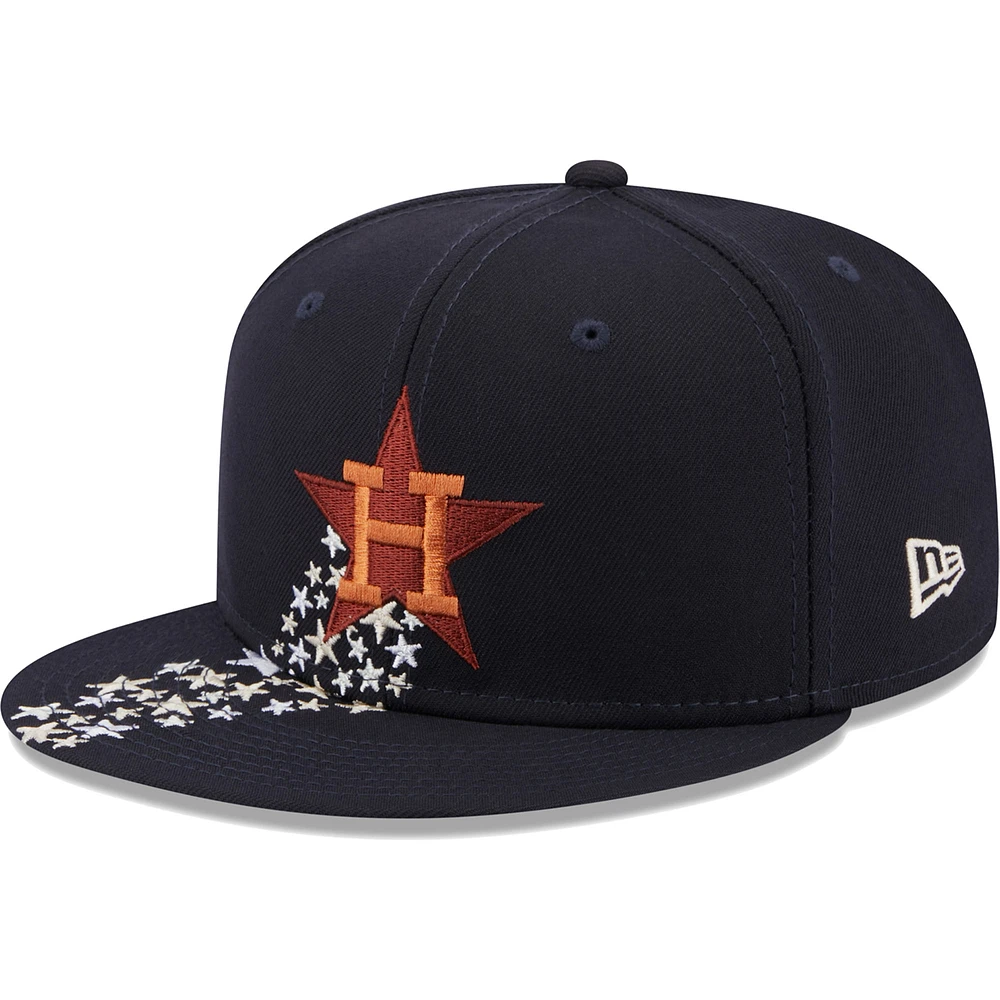 Men's New Era Navy Houston Astros  Meteor 59FIFTY Fitted Hat