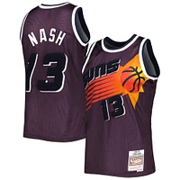 Men's Mitchell & Ness Steve Nash Purple Phoenix Suns 1996/97 Hardwood Classics Off-Court Swingman Jersey