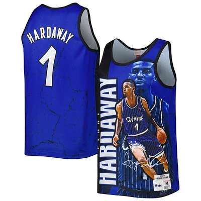 Men's Mitchell & Ness Penny Hardaway Blue Orlando Magic 1994-95 Hardwood Classics Player Burst Tank Top