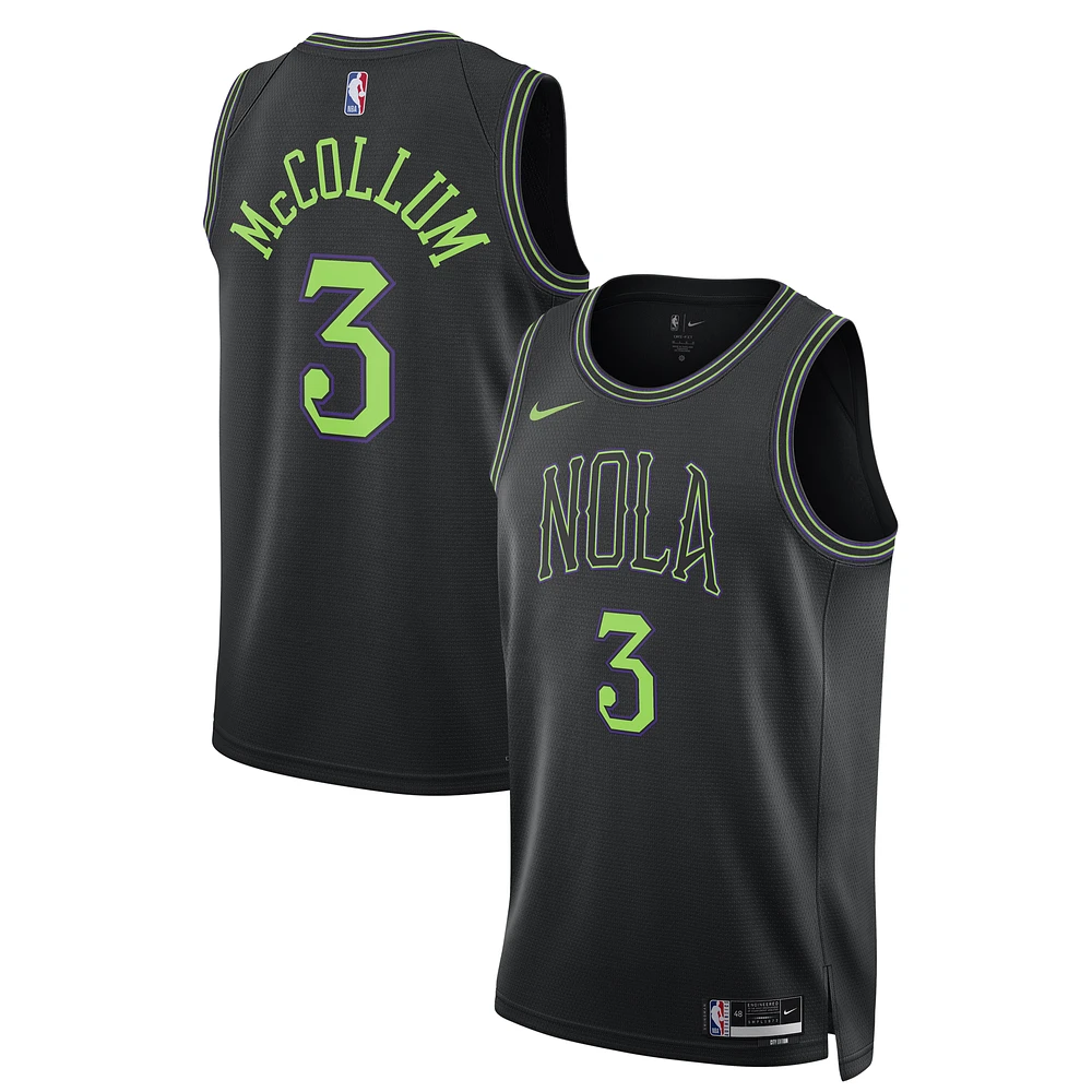 Unisex Nike CJ McCollum Black New Orleans Pelicans 2023/24 Swingman Jersey - City Edition