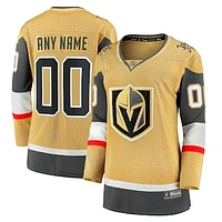 Women's Fanatics  Vegas Golden Knights Home Breakaway Custom Jersey