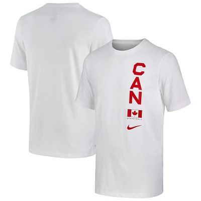 Men's Nike White Canada Basketball Team Performance T-Shirt