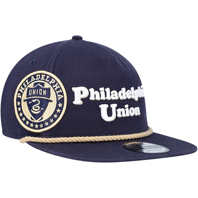 Men's New Era  Navy Philadelphia Union Heritage The Golfer Snapback Hat