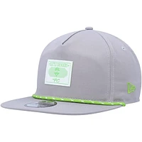 Men's New Era Gray Seattle Sounders FC Patch Golfer Adjustable Hat