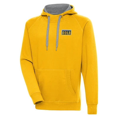 Men's Antigua  Gold Grand Rapids Victory Pullover Hoodie